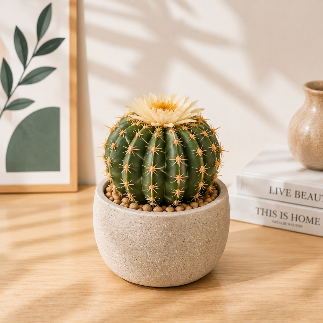 rwwltzju® Mini Barrel Cactus Plant
