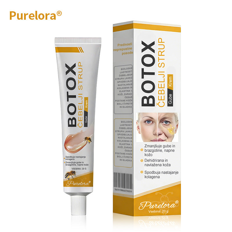 🔥Zadnji dan razprodaje: 70 % popust - krema proti gubam Purelora® Botox s čebeljim strupom