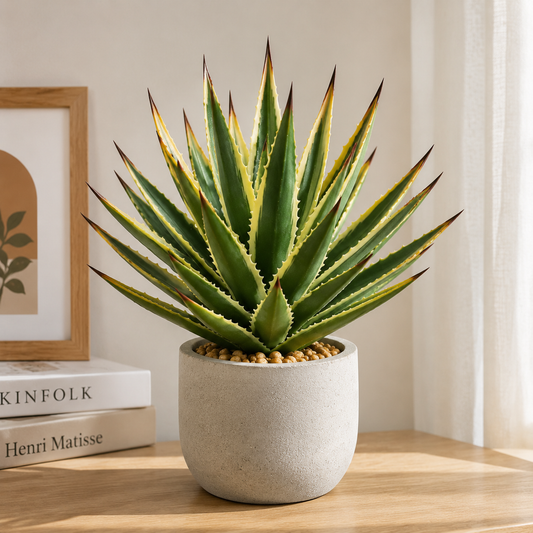 rwwltzju® Golden Desert Agave Plant