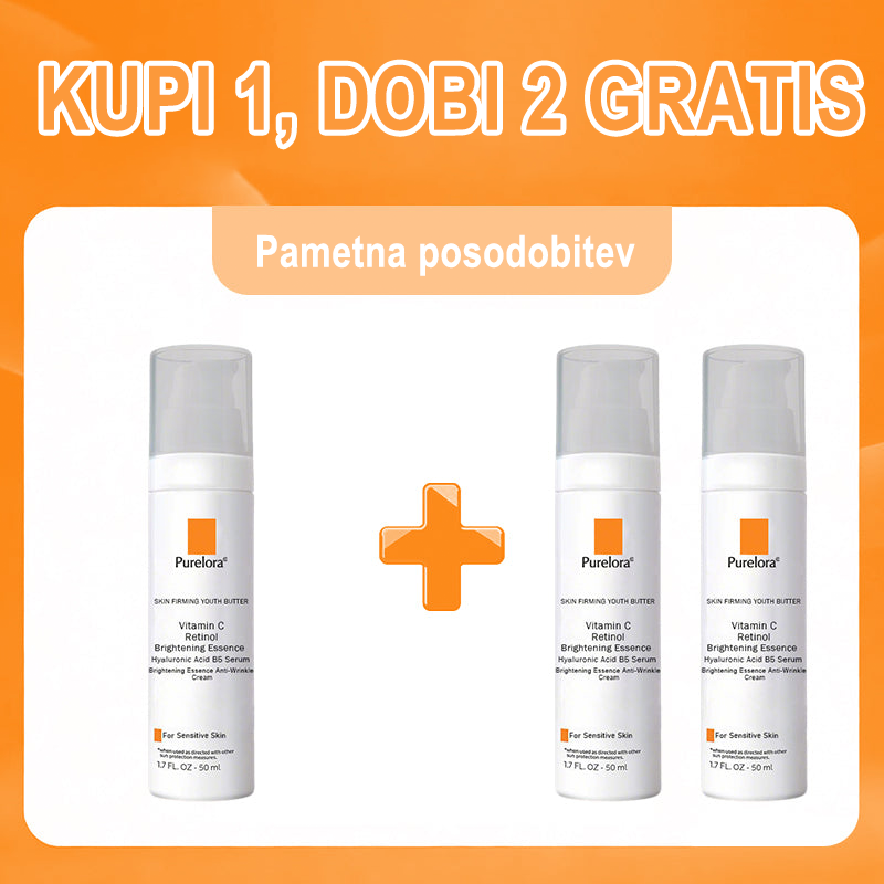 Purelora® revitalizacijska krema z izvlečkom matičnih celic EGF in bakrovim peptidom (globoko aktivira notranjo regeneracijo kože, jo naredi bolj čvrsto in gladko)