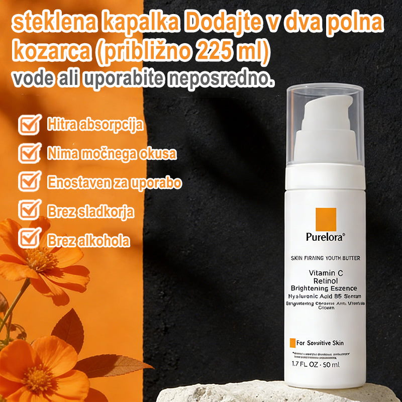 Purelora® revitalizacijska krema z izvlečkom matičnih celic EGF in bakrovim peptidom (globoko aktivira notranjo regeneracijo kože, jo naredi bolj čvrsto in gladko)