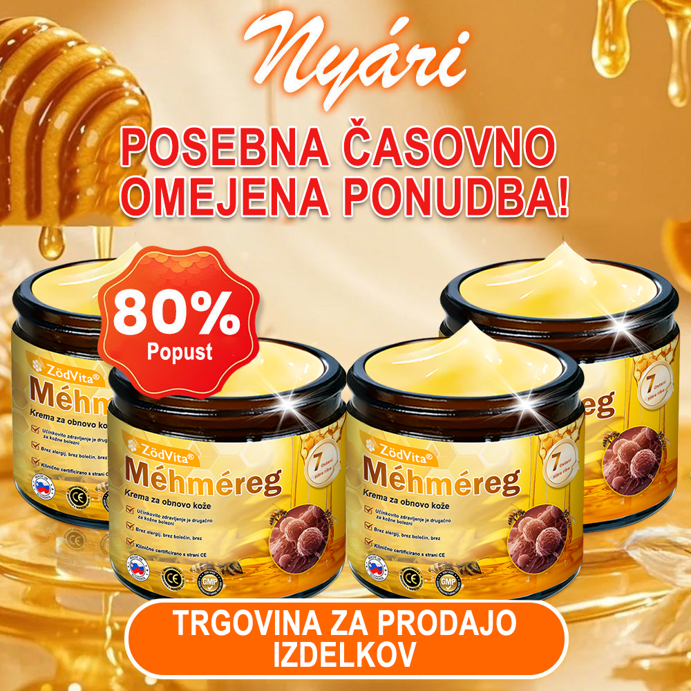 ✨ ZödVita® krema za obnovo kože s čebeljim strupom 🔥 Naravno sredstvo proti staranju, učvrsti kožo, zmanjša gube – 50 ml